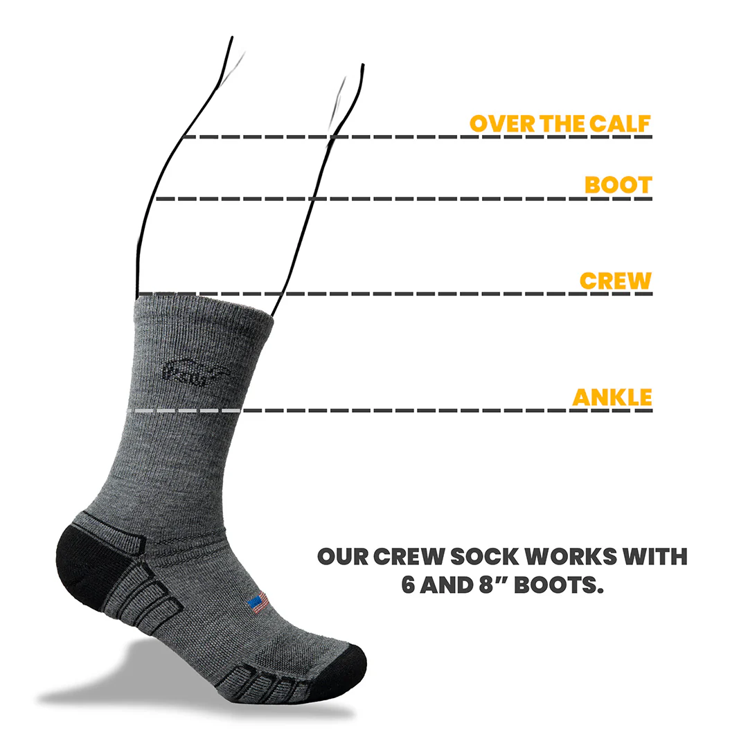 Crew Wool Work Sock - Image 16