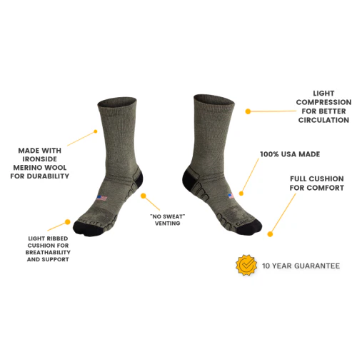 Crew Wool Work Sock - Image 27