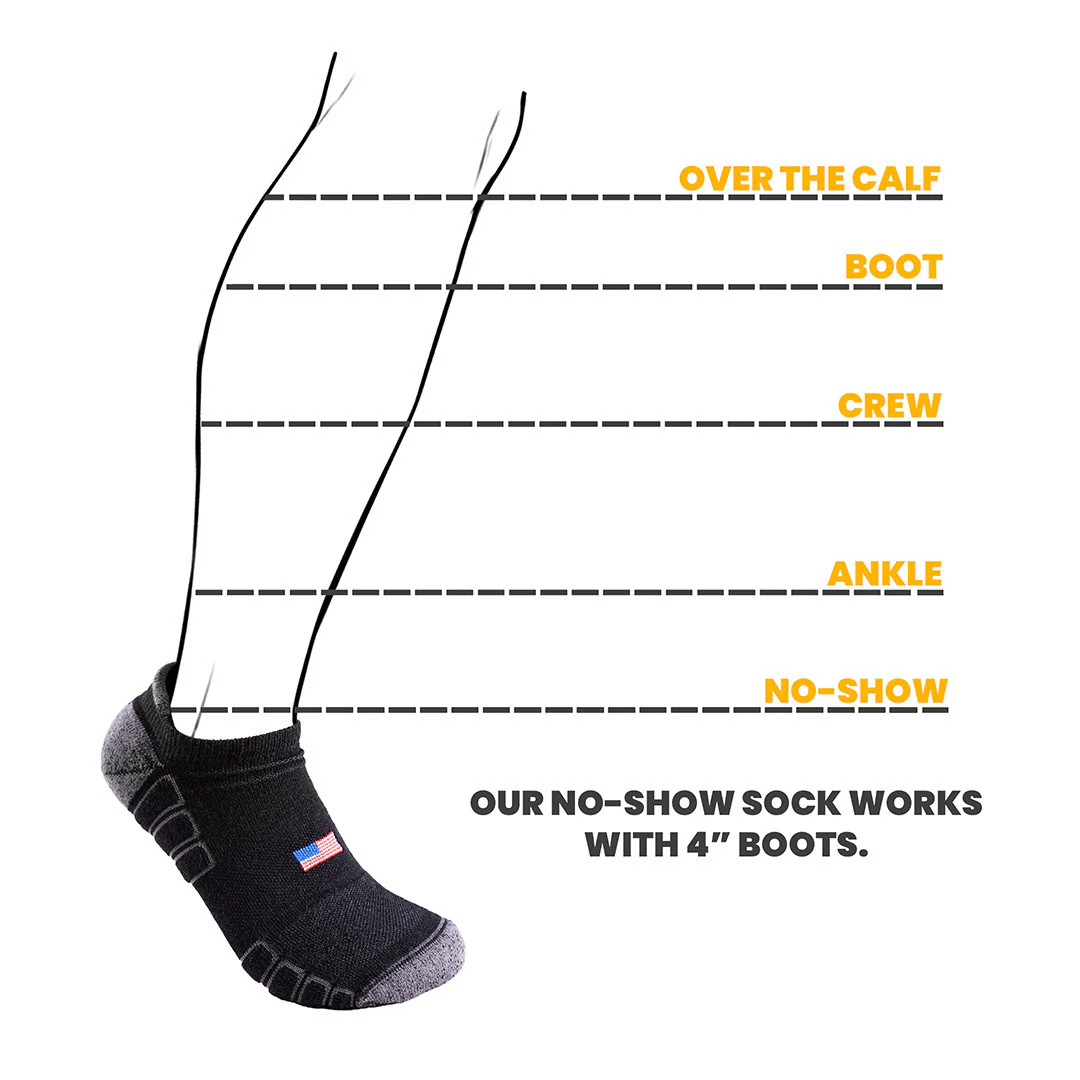 No-Show Wool Work Sock - Image 8
